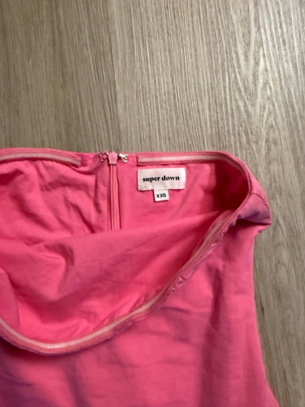 Superdown Pink Strapless Dress